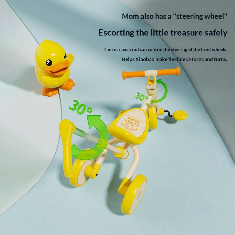 Jaune Canard Multifonctionnel Enfants Tricycle Vélo