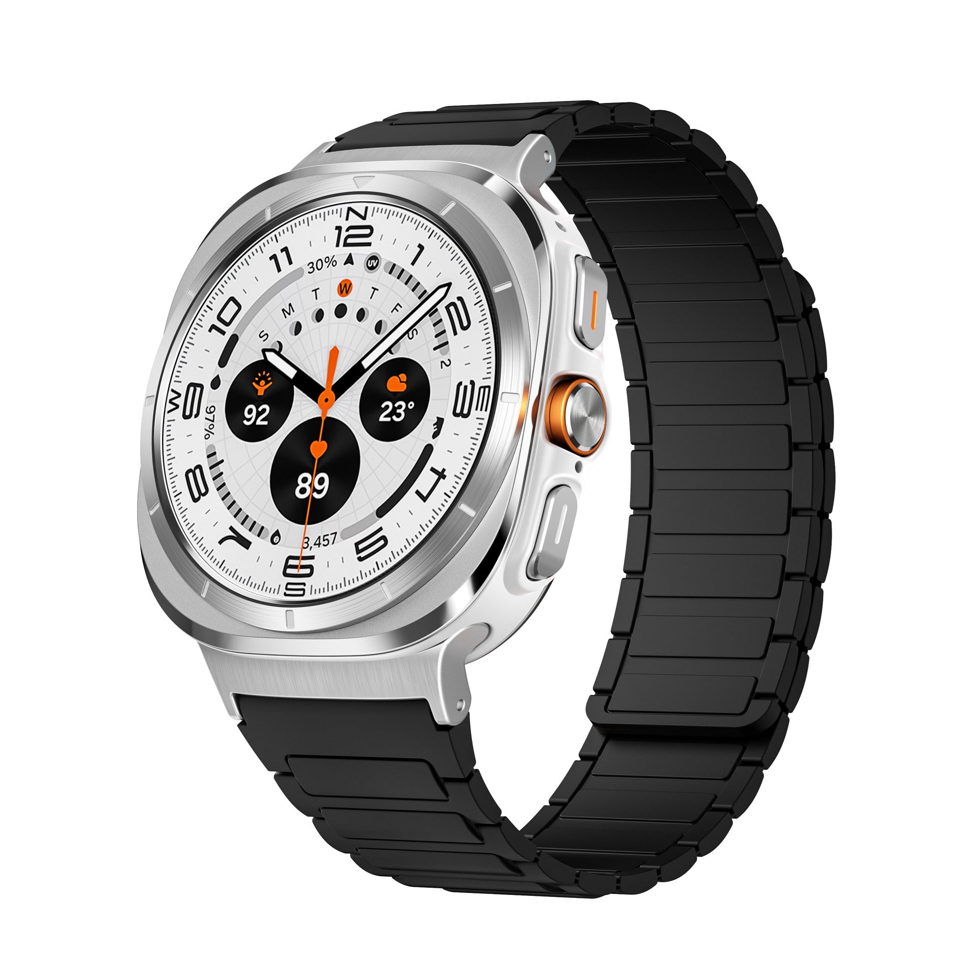 Bracelet de montre magnétique bicolore en silicone