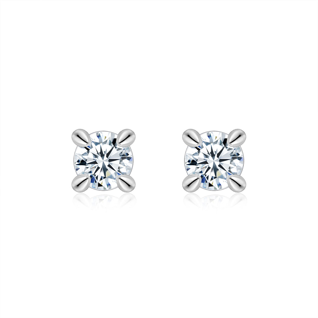 S925 Boucles d'oreilles en argent moussanite Sterling