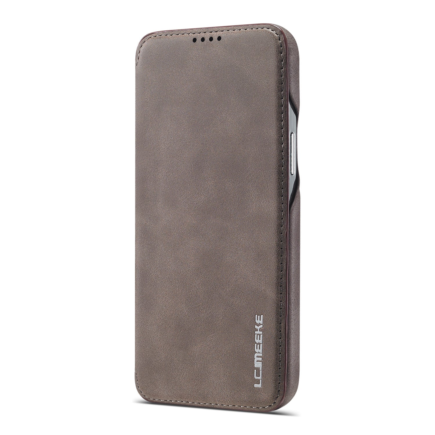 Minimalist Solid Color Flip style boîtier en cuir de téléphone