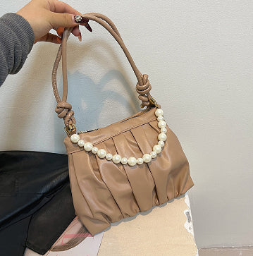 Sac en chaîne de perles ravagées pour femmes