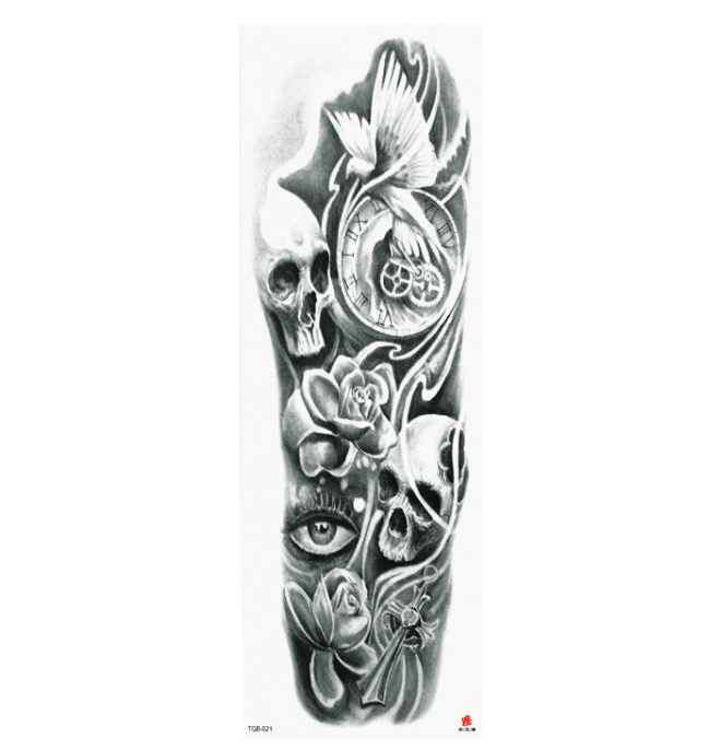 Plein bras étanche tatouage autocollants personnalisés 170 modèles disponibles mode belle simple d