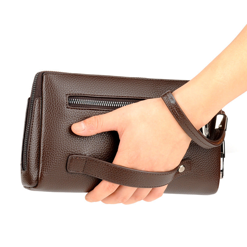 Verrouillage de mot de passe antivol en cuir pour hommes