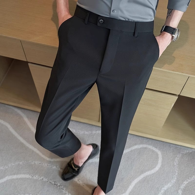 Trendy Draping Casual Hommes Robe Pantalons