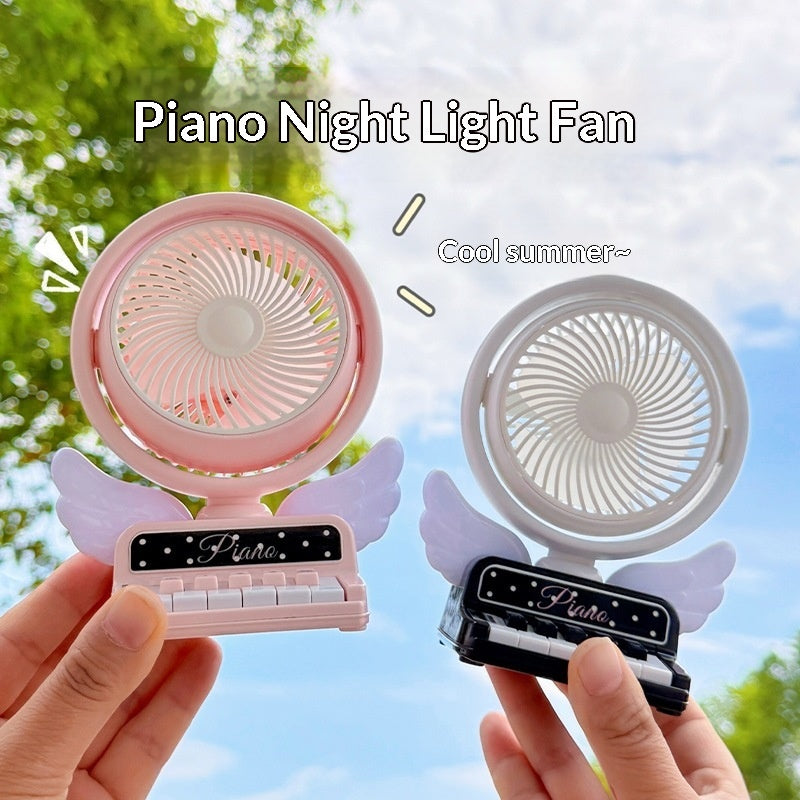 Mini ventilateur de lumière de nuit pour piano