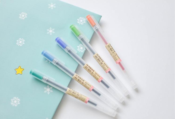 Set de 12 morceaux de stylo de gel Muji