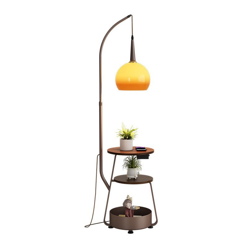 Lampadaire moderne et table de chevet avec une lumière de style Yuzu