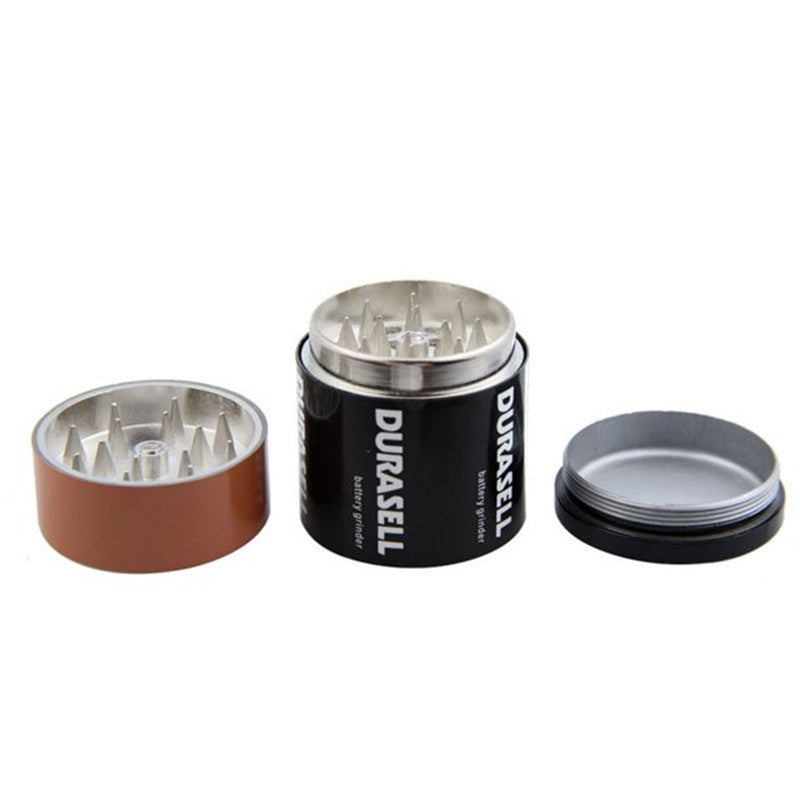 Alliage de zinc 55mm Modèle de batterie à trois couches Grinder de fumée Alliage de zinc