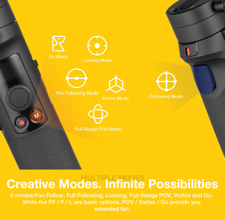 Stabilisateur anti-shake portatif Zhiyun M2