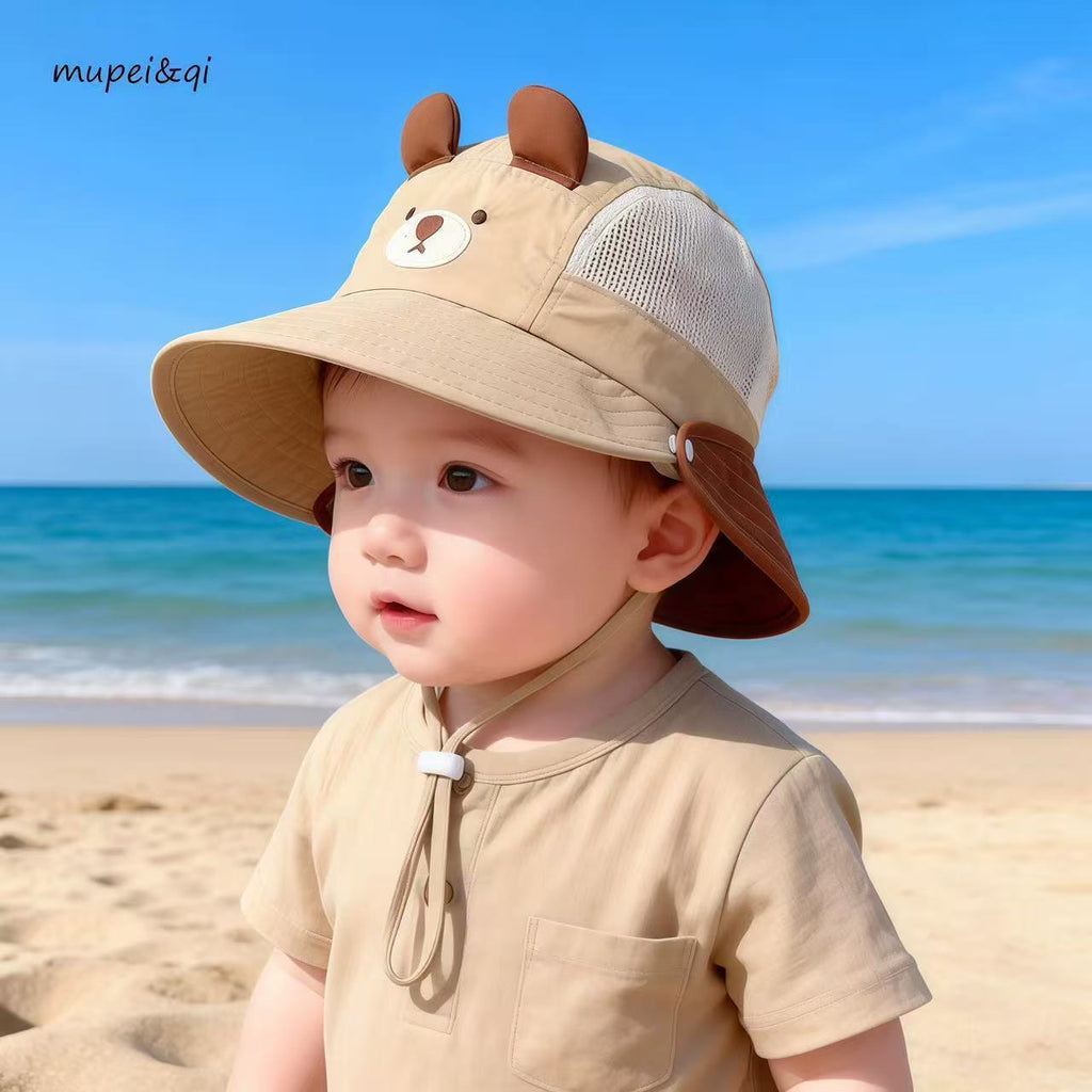 Chapeau d'été de pêcheur protecteur du soleil pour garçons et filles