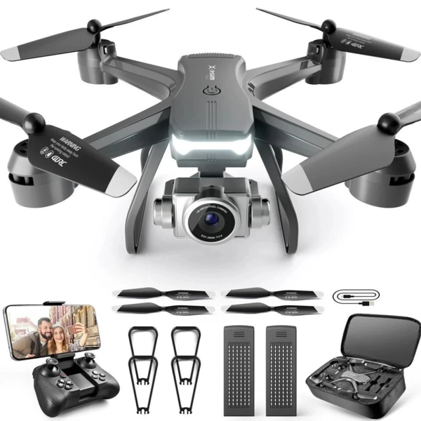 V14 Drone professionnel HD 6K Dual Camera Wifi FPV Portable RC Quadcopter 2 BATTERY