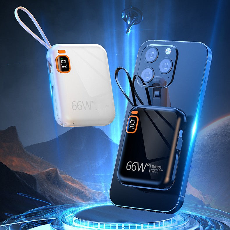 Mini câble intégré bidirectionnel charge rapide alimentation mobile