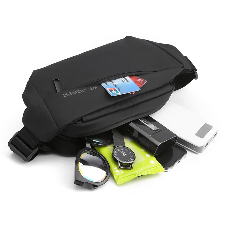 Poitrine pour hommes Sports de plein air Sac transversal de grande capacité