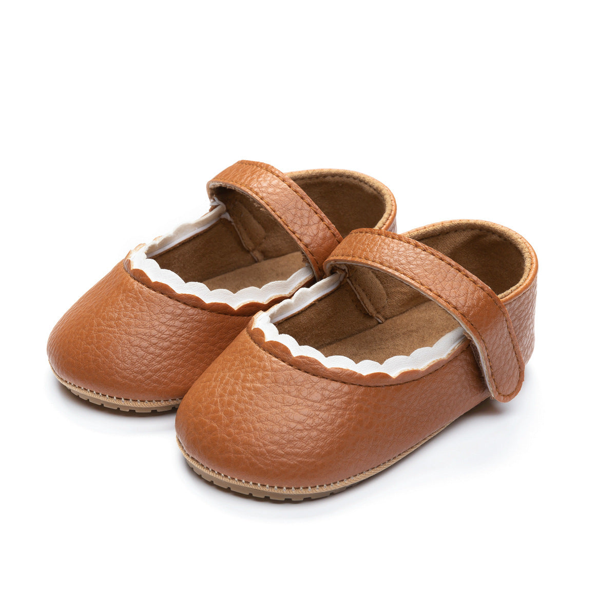 Bébé fille artificielle PU chaussures pour enfants
