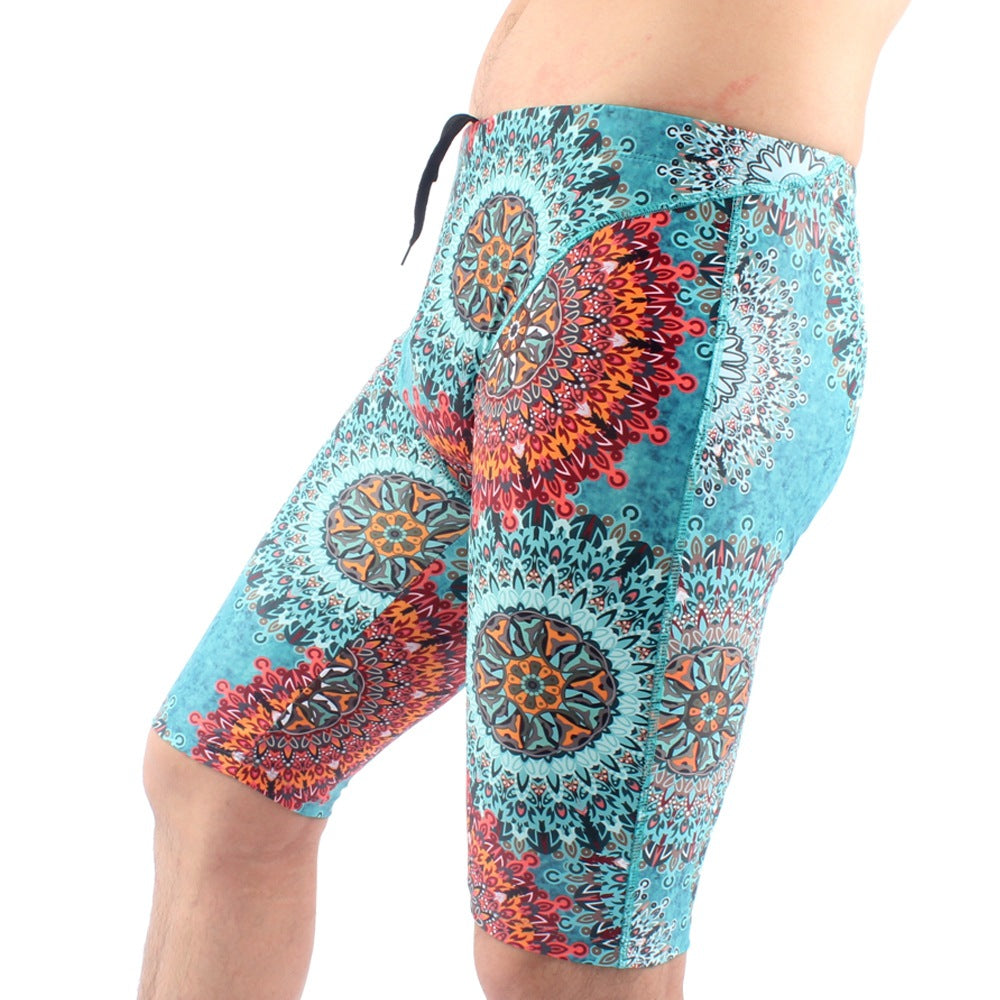 Séchage rapide Confort Natation Trunks Homme Mode Cinq points loin Anti-embarrassment Plu