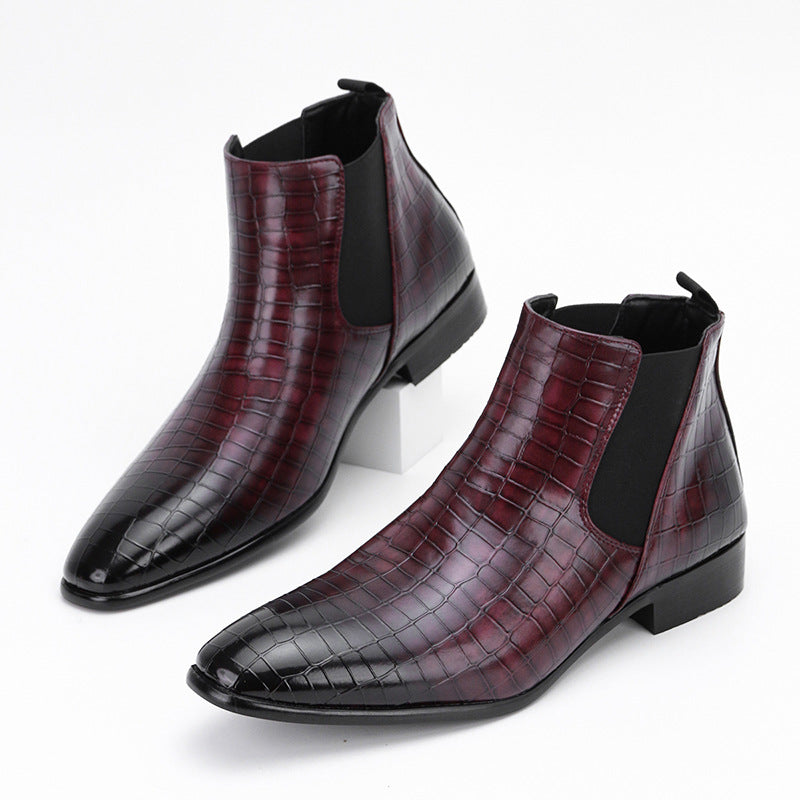Bottes pour hommes polyvalentes à la mode style britannique