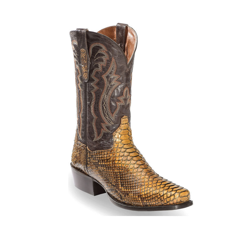 Bottes brodées à pointe pointue pour hommes