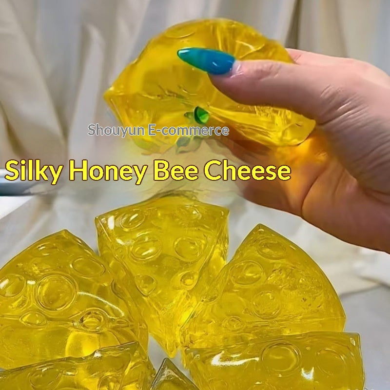 Jouet au fromage parfumé au miel à rétractation lente Un grand cadeau pour les enfants