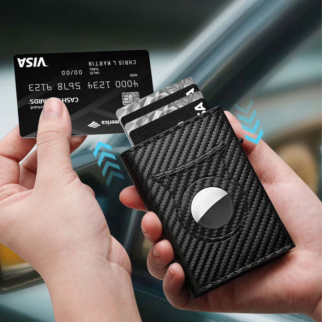 Mens Minimalist Trifold Microfibre Wallet