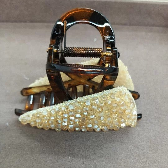 Style coréen Triangular Full-diamond Clip pour les femmes