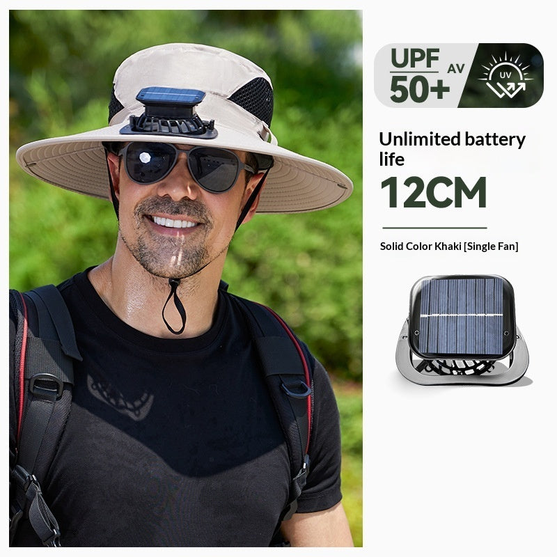 Chapeau d'éventail de pulvérisation Cooling Sunshade Chapeau Fisherman