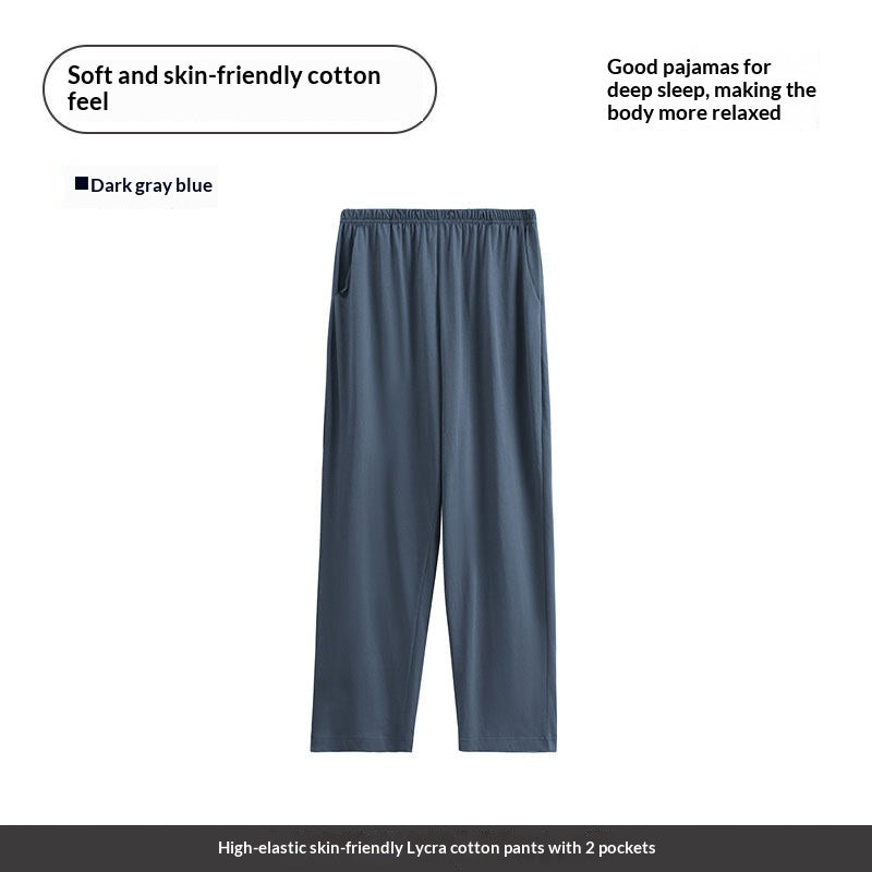 Langsha Cotton Loose and Comfortable Accueil Pantalons de couchage pour hommes