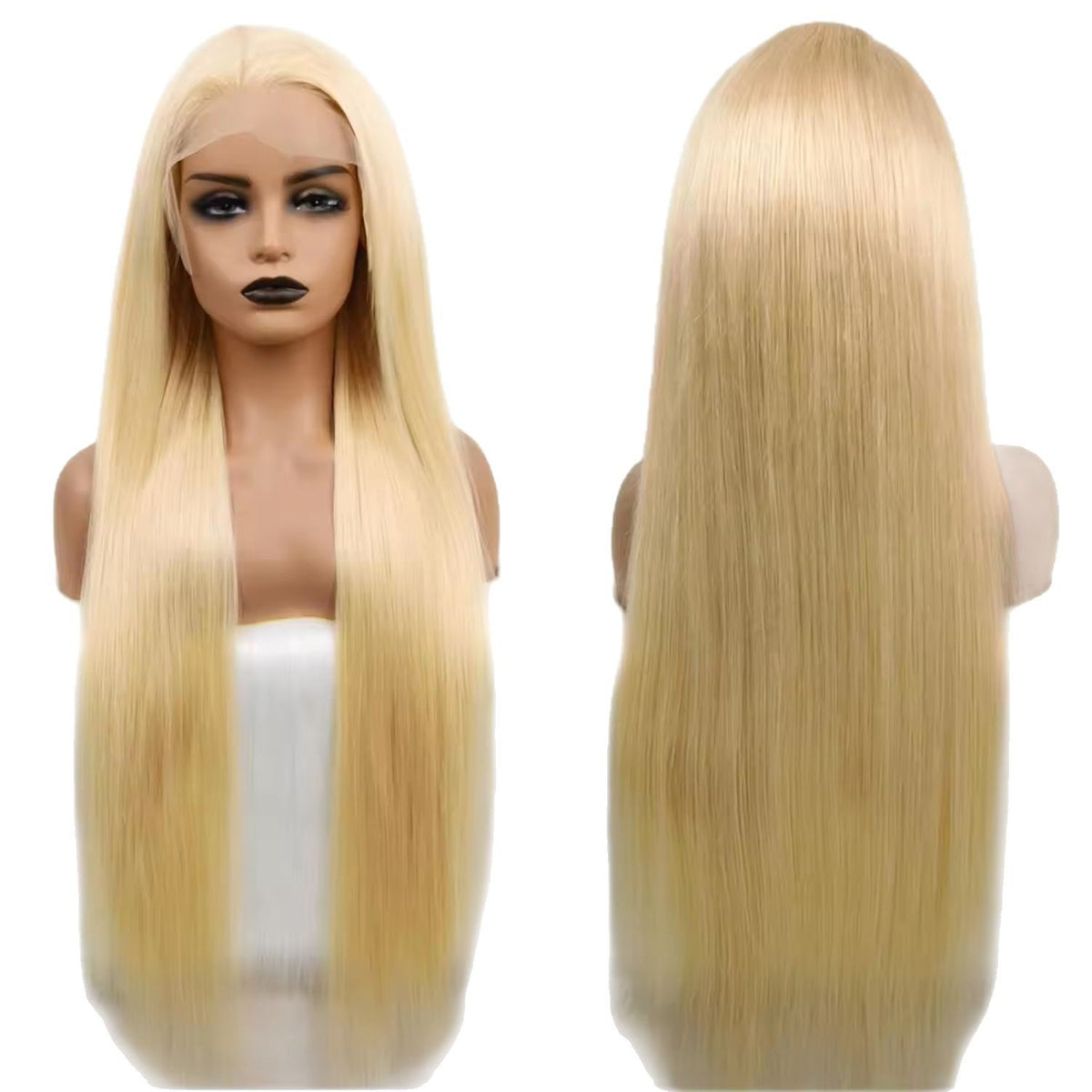 Lace wig with human hair