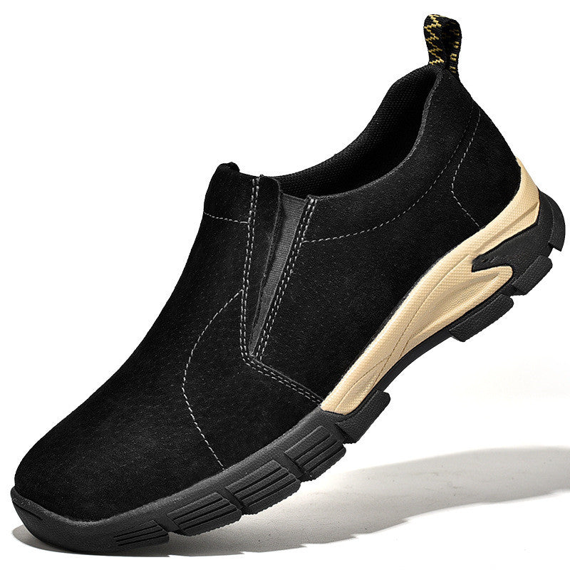 Chaussures en cuir respirante pour homme Suede Mate