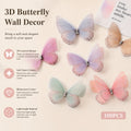 100 Mini Butterfly Craft Supplies - Papillons de simulation 3d doux