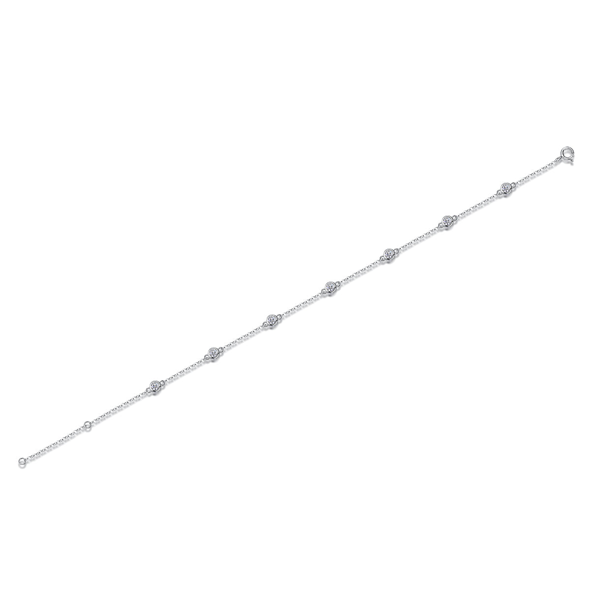 Bracelet S925 Argent 1.4g Moissanite