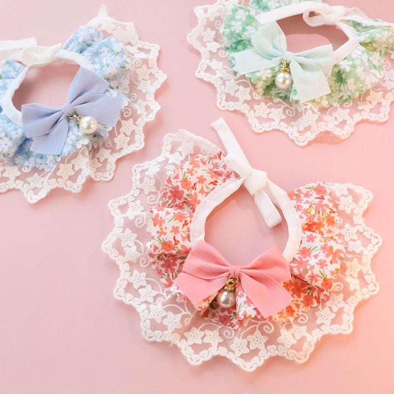 Chats Innocent Series Bib de chien en dentelle