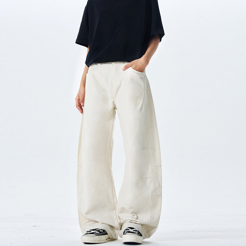 Pantalons en silhouette coupée style américain pour hommes