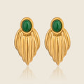 Boucles d'oreilles en pierre bleue personnalisées