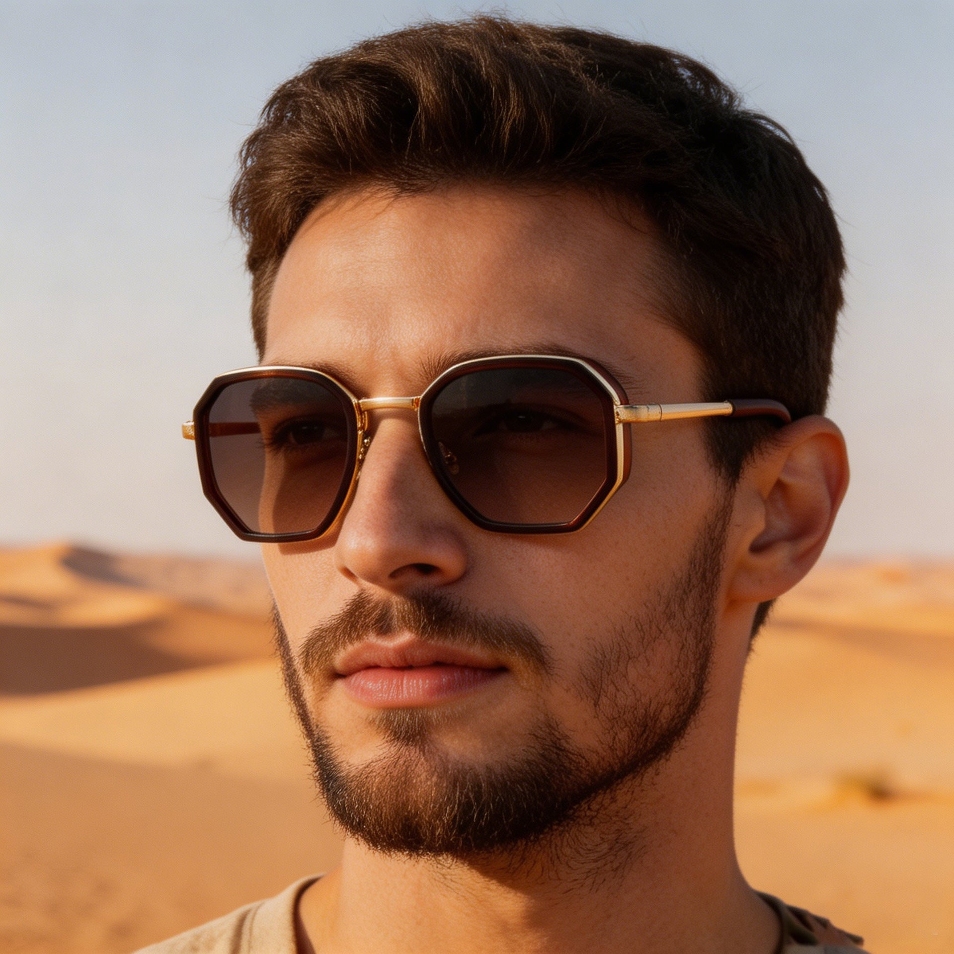 Lunettes de soleil européennes et américaines Fashion Square Frame