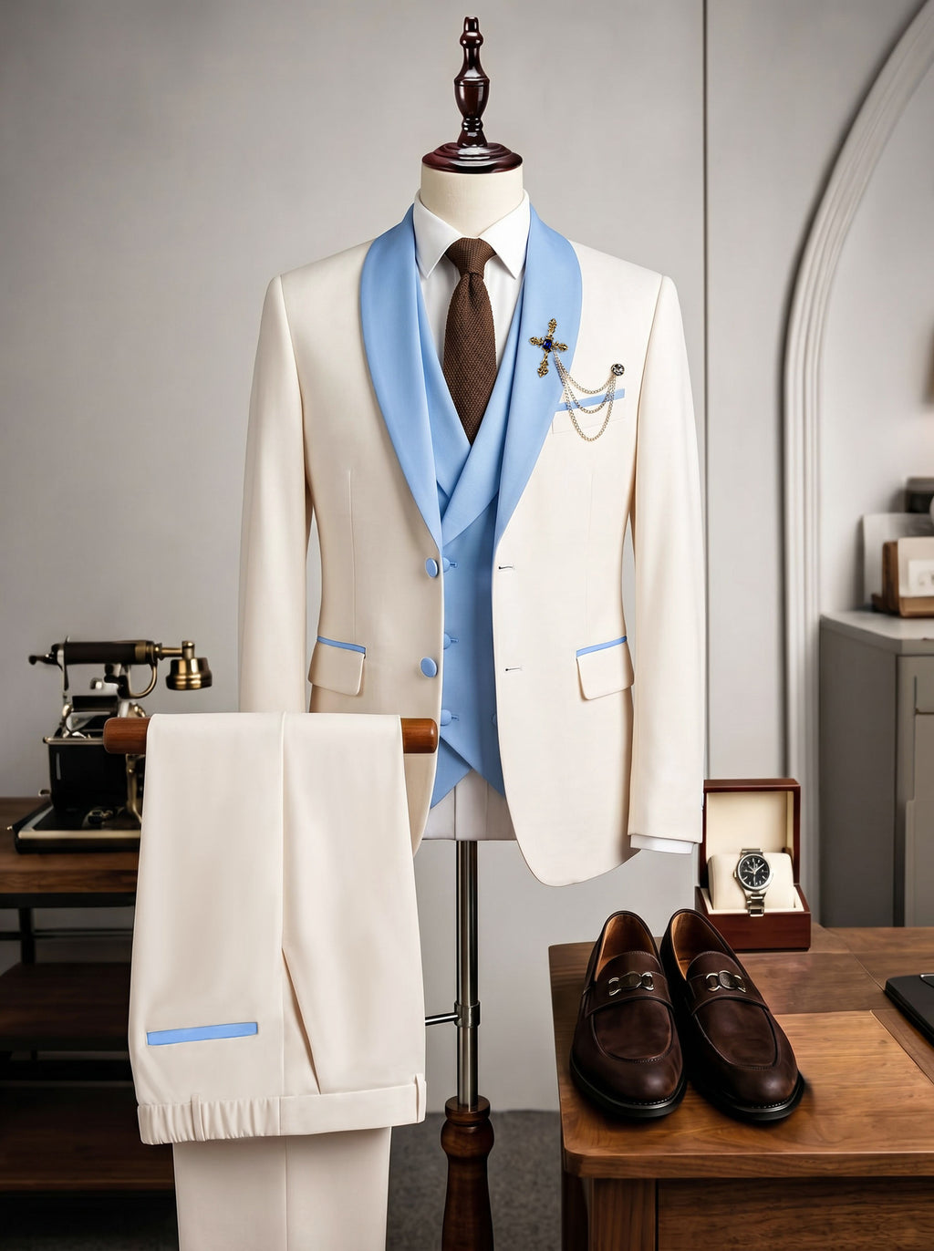 Ensemble de Pantalons d'affaires pour hommes européens et américains