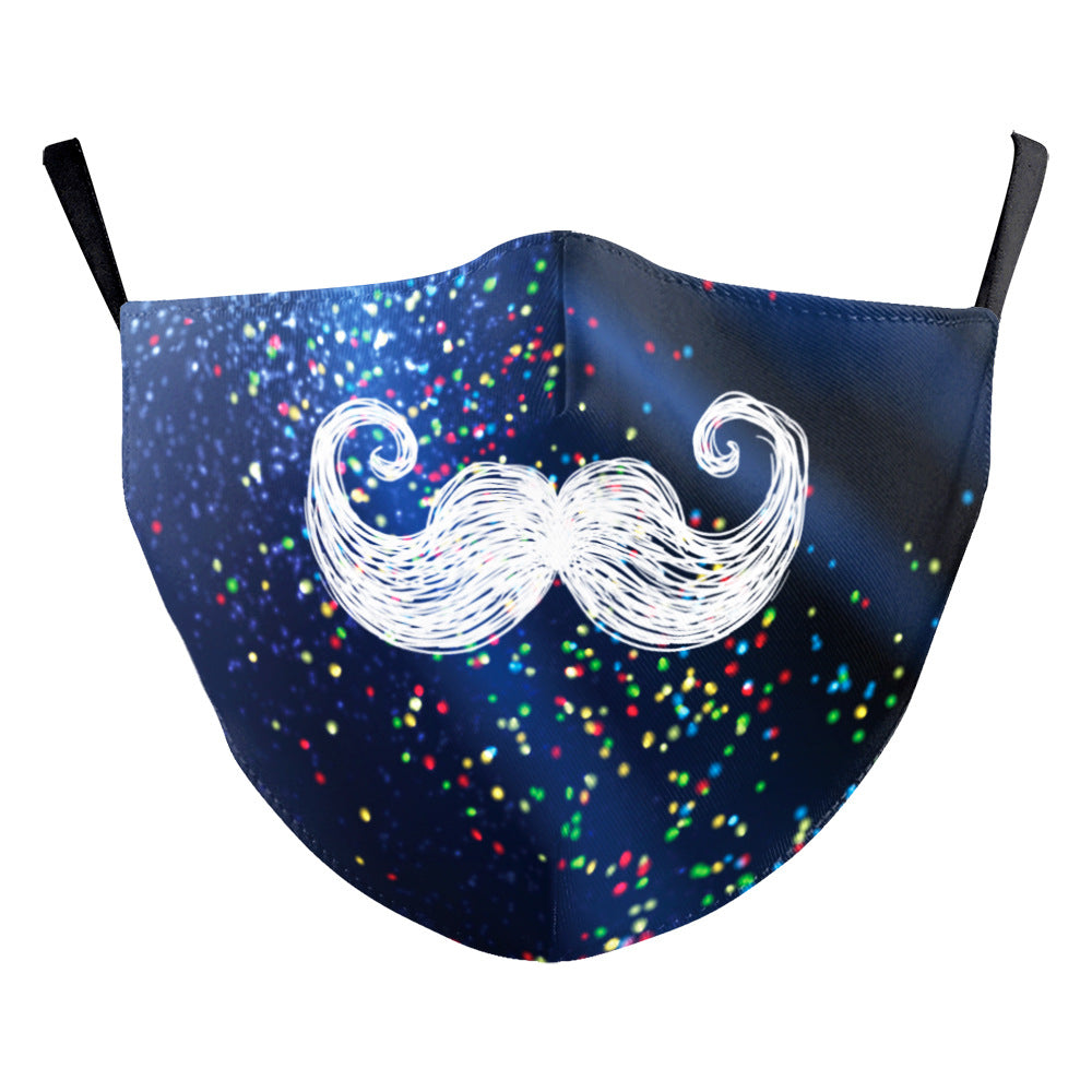 Masque d'impression numérique Starry Sky de Noël