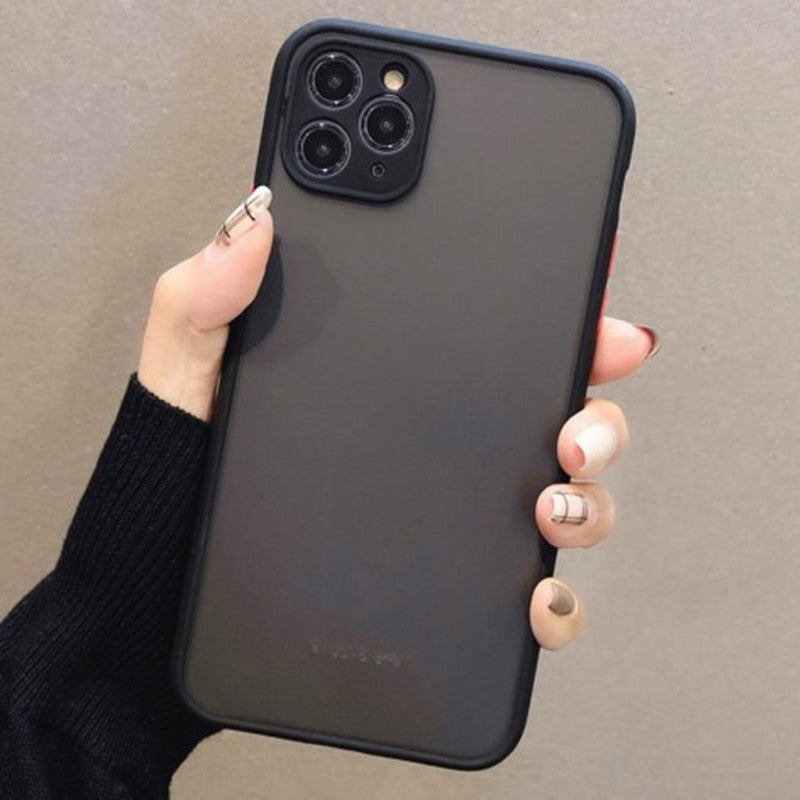 Cas de téléphone portable contrastante couleur givrée pour empêcher la chute