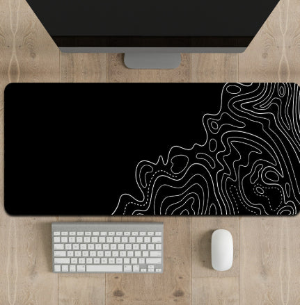 Résumé Rationalisé Ligne-pattern Non-dérapant Grande Mouse Pad