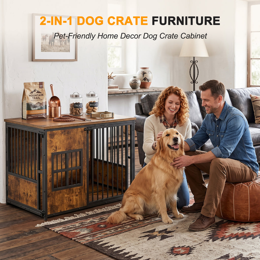 Meubles de caisse de chien en bois