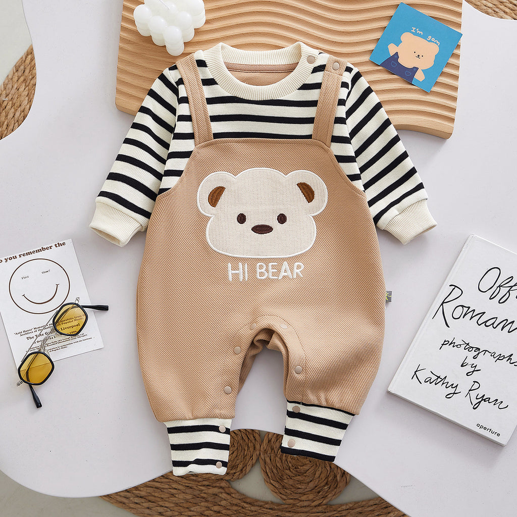 Vêtements de bébé Automne pour les bébés garçons avec des patchs