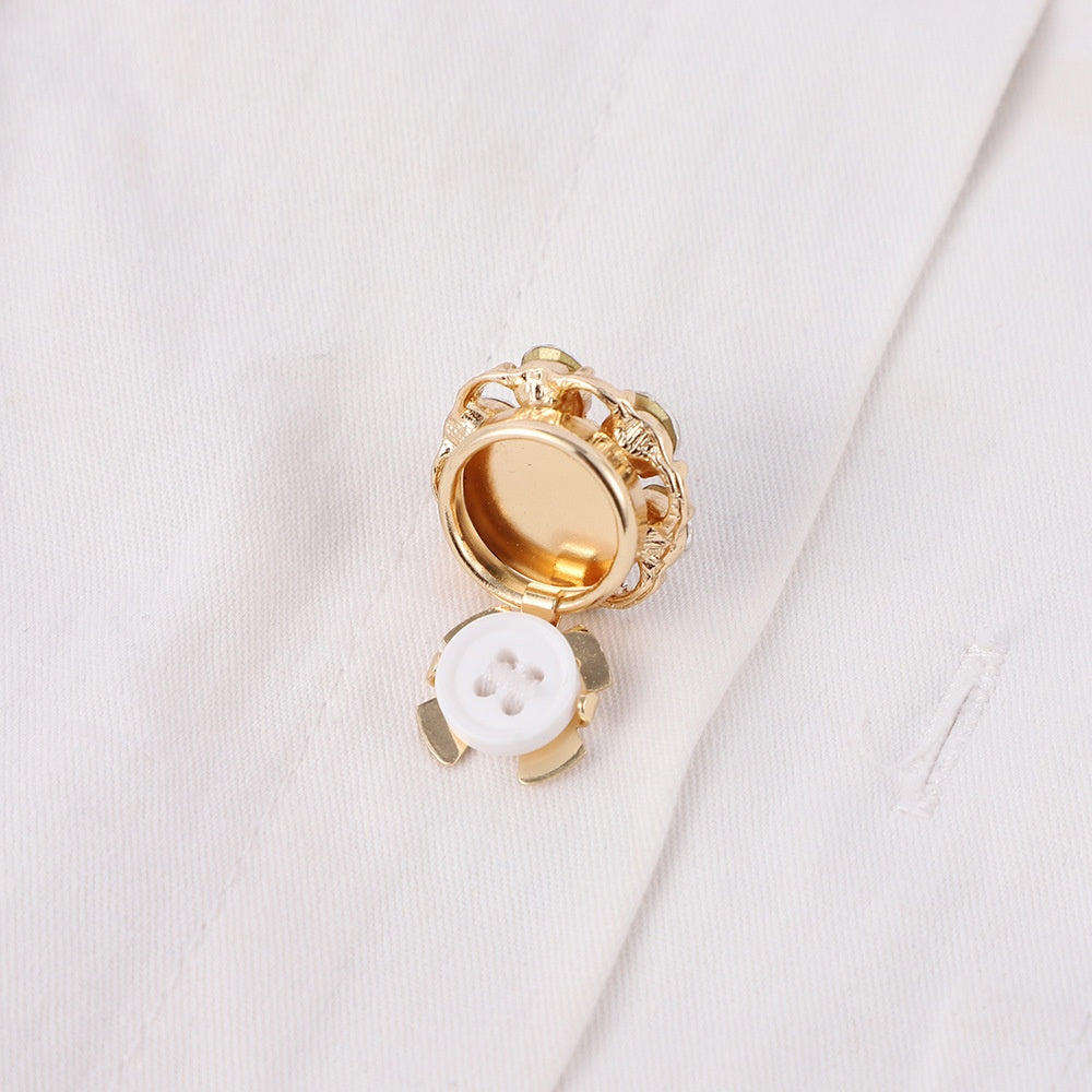 Boutons de manchette simples en Strass incrustés multi-style