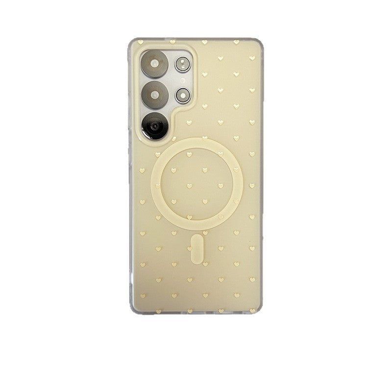 Ins Full Screen Small Love Mobile Phone Magnetic Shell