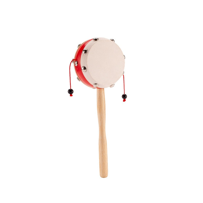 Wooden Sheep Hand Drum - Baby Shaker Toy for Newborn Boys Girls Trad