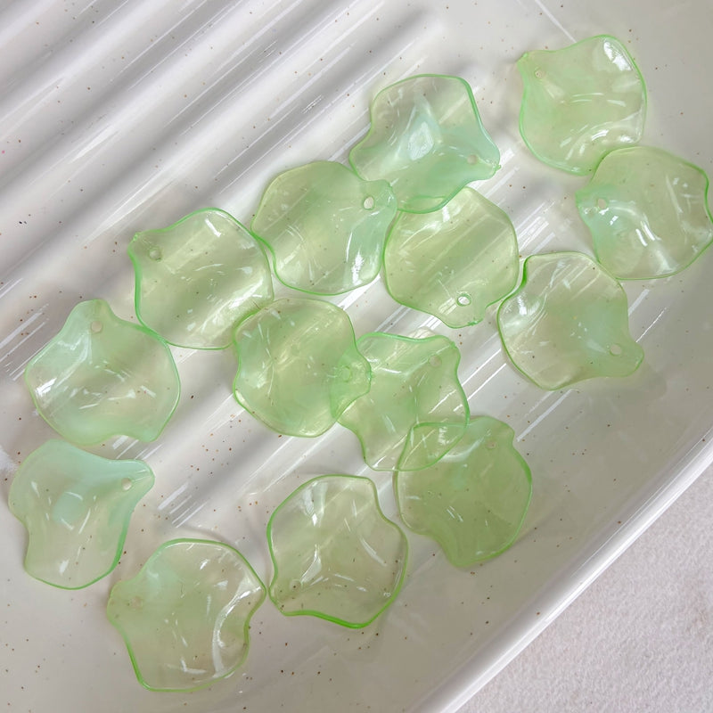 Pendentifs à double couleur en acrylique Lotus