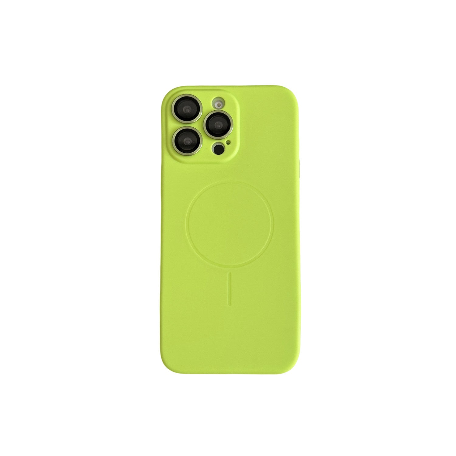 Boîtier de téléphone magnétique en silicone liquide de couleur solide