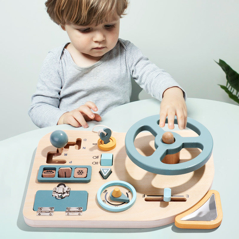 Montessori Early Education Steering Wheel Simulation Conseil occupé pour les enfants