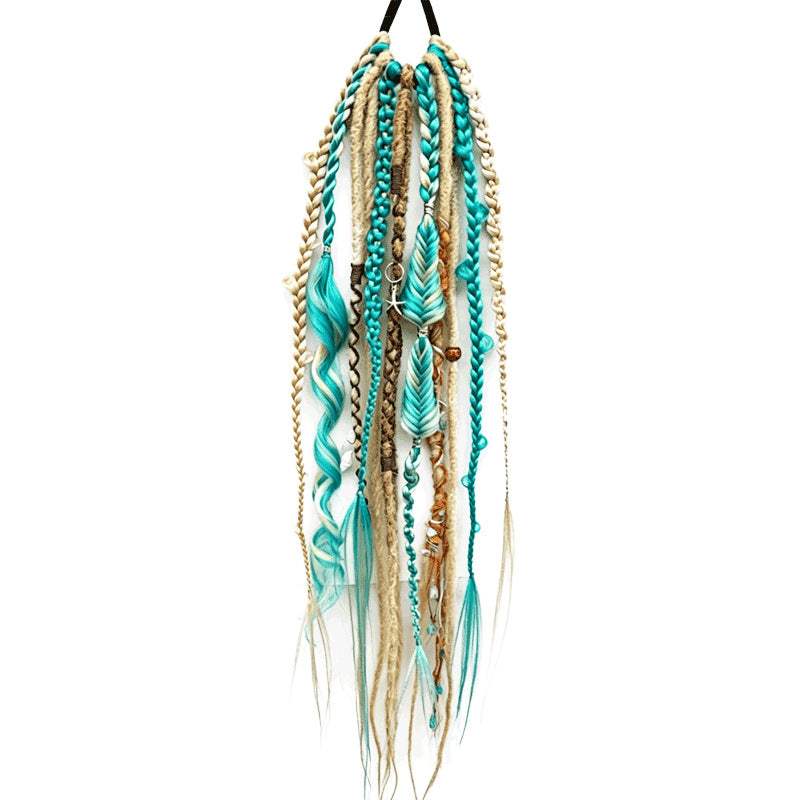 Bohemian braided wig made in a wild, untamed style