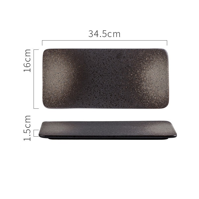 Céramique rectangulaire Sushi Platter japonais