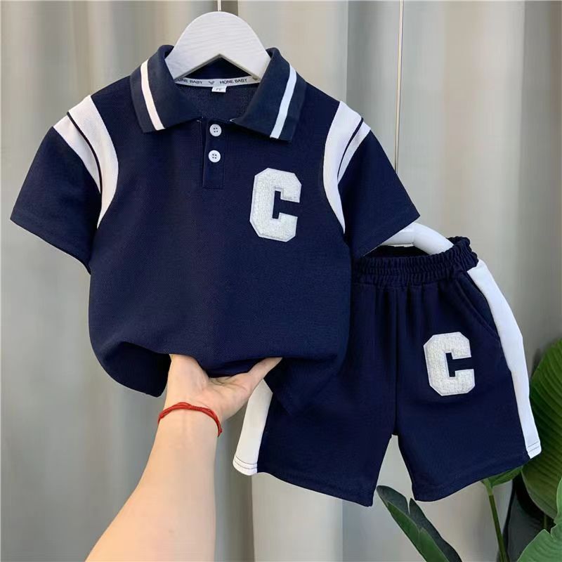 Ensemble de vêtements d'été pour garçons Polo pour enfants légers pour l'été