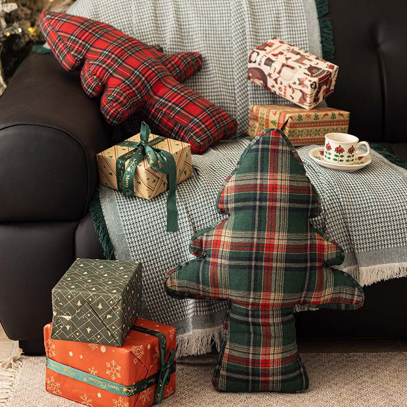 Oreiller rétro de l'arbre de Noël Canapé Coussin